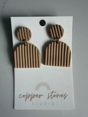 Handmade Clay Dangle Earrings